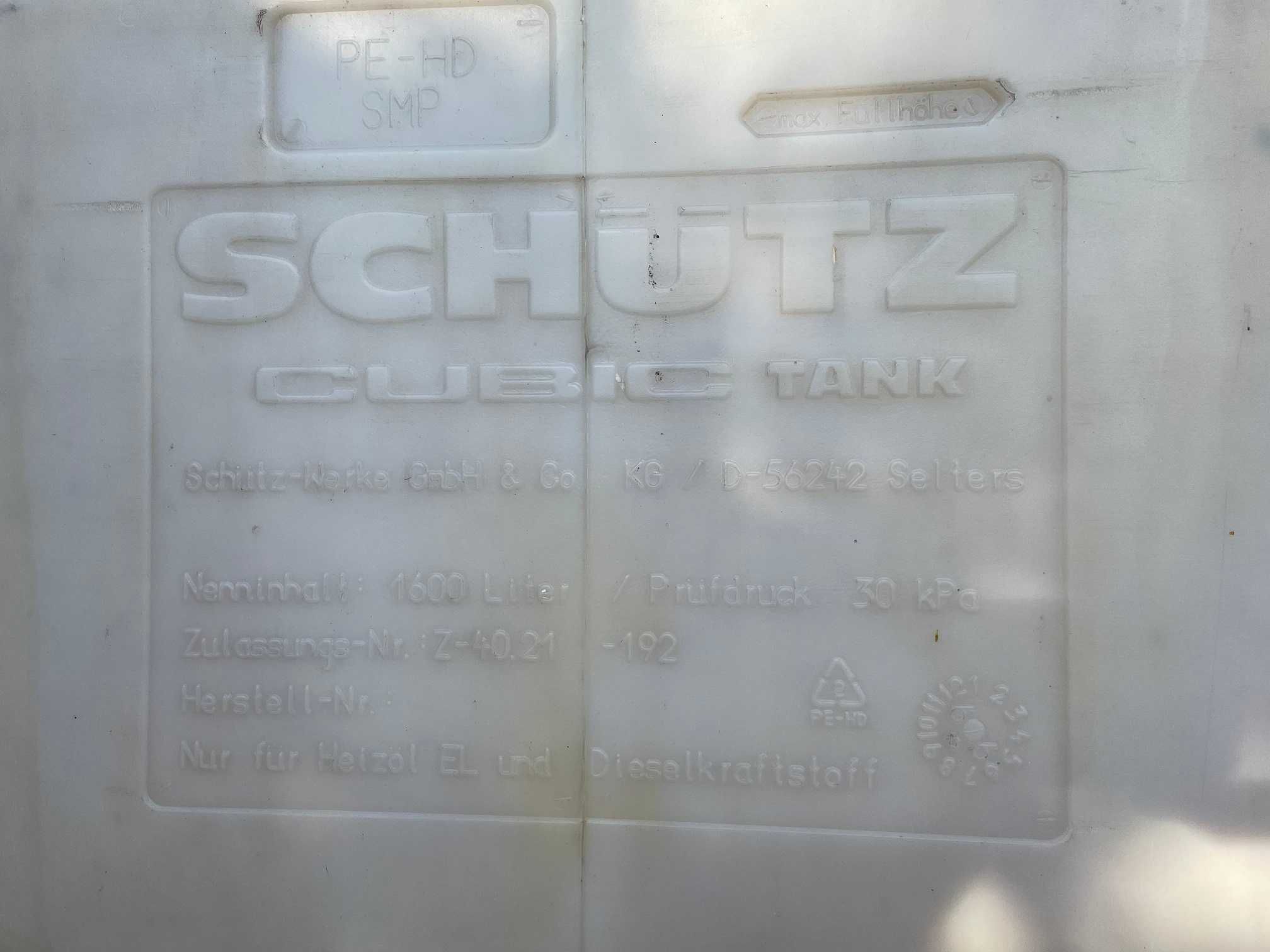 Zbiornik na olej opałowy 1600L Schütz Cubic Tank