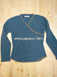 Mansted sweter wełna jagnięca S,