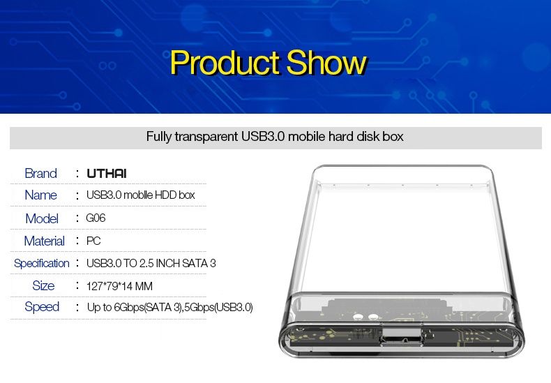 Карман для HDD SSD 2.5" USB 3.0 черный, новый