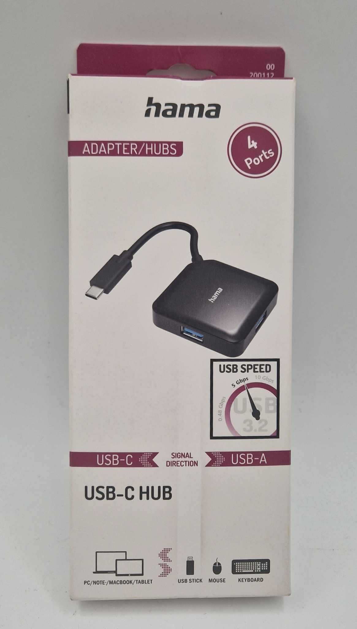 Hama HUB USB-C 4xUSB-A 3.2 GEN1 5 Gbit/s