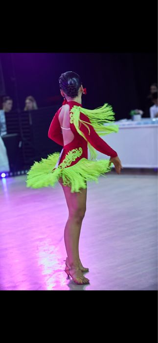 Сукня для бальних танців, латина, юніори