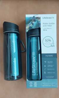 Пляшка з фільтром води LifeStraw Go Moody Blue 650мл
