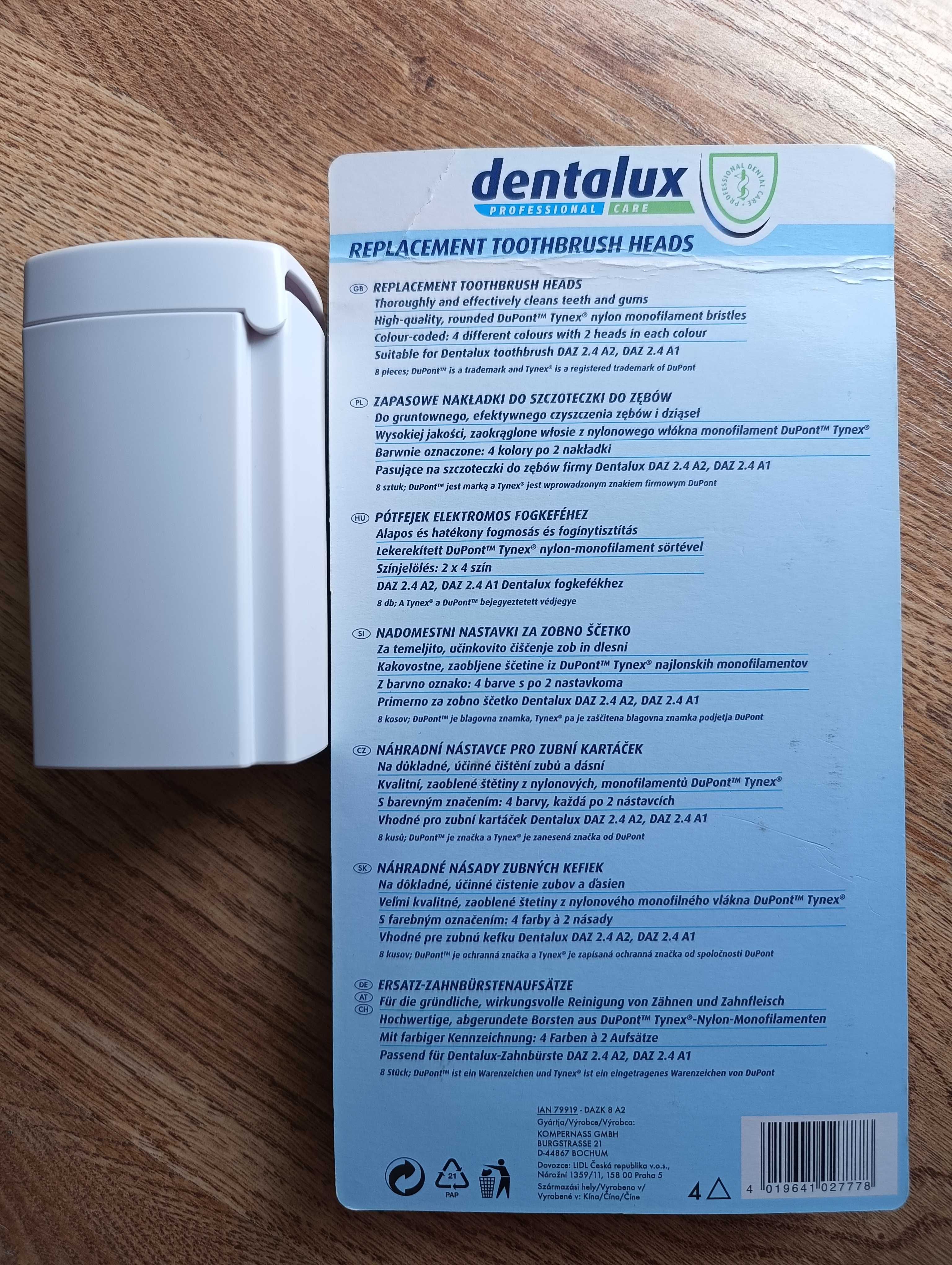 Końcówki do szczoteczki dentalux
