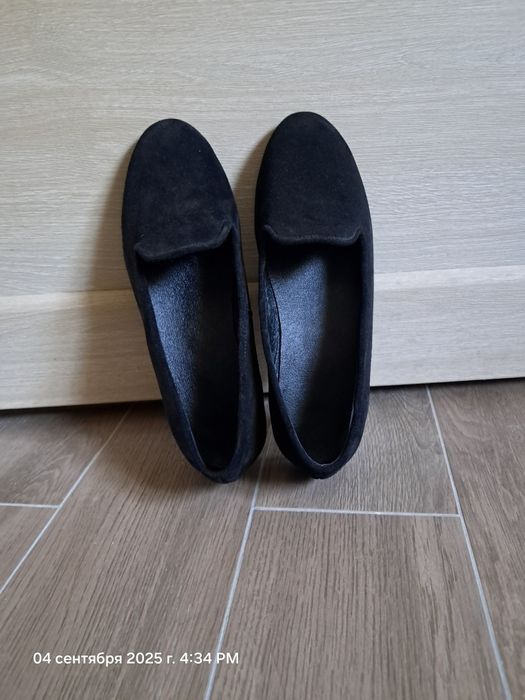 Туфлі 42 28 см мокасіни лофери замша