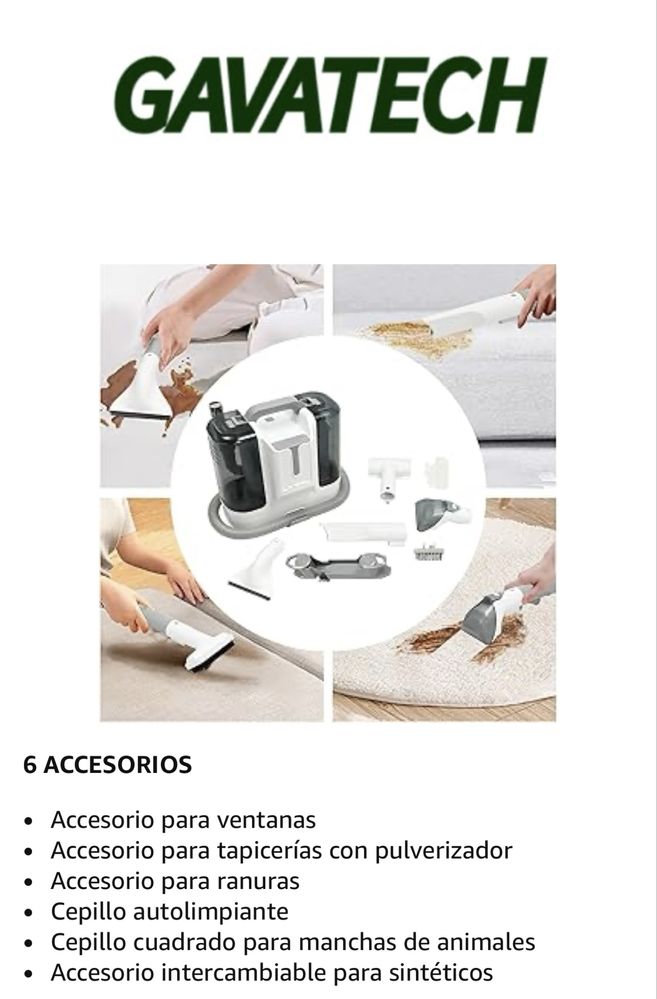 Aspirador de estofos gavatech