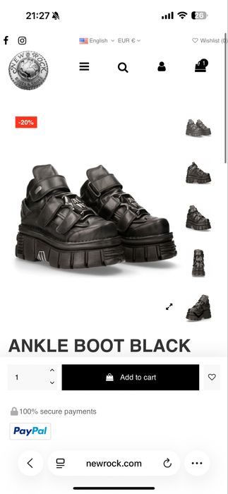 Botas newrock por estrear tamanho 42