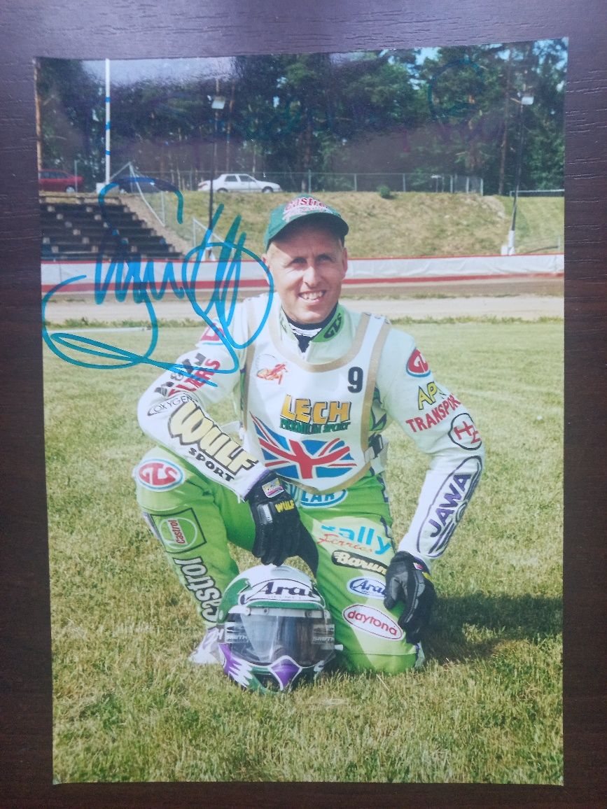 Simon Wigg zdjęcie autograf żużel speedway