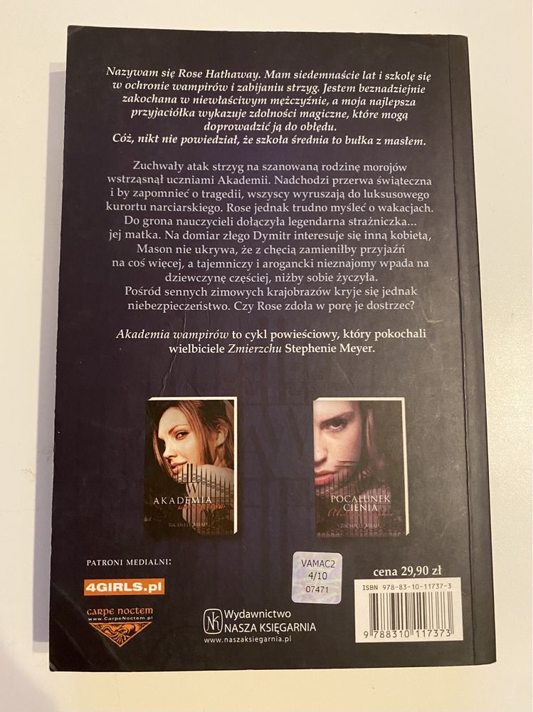 W szponach mrozu - Akademia wampirów - Richelle Mead (tom 2)