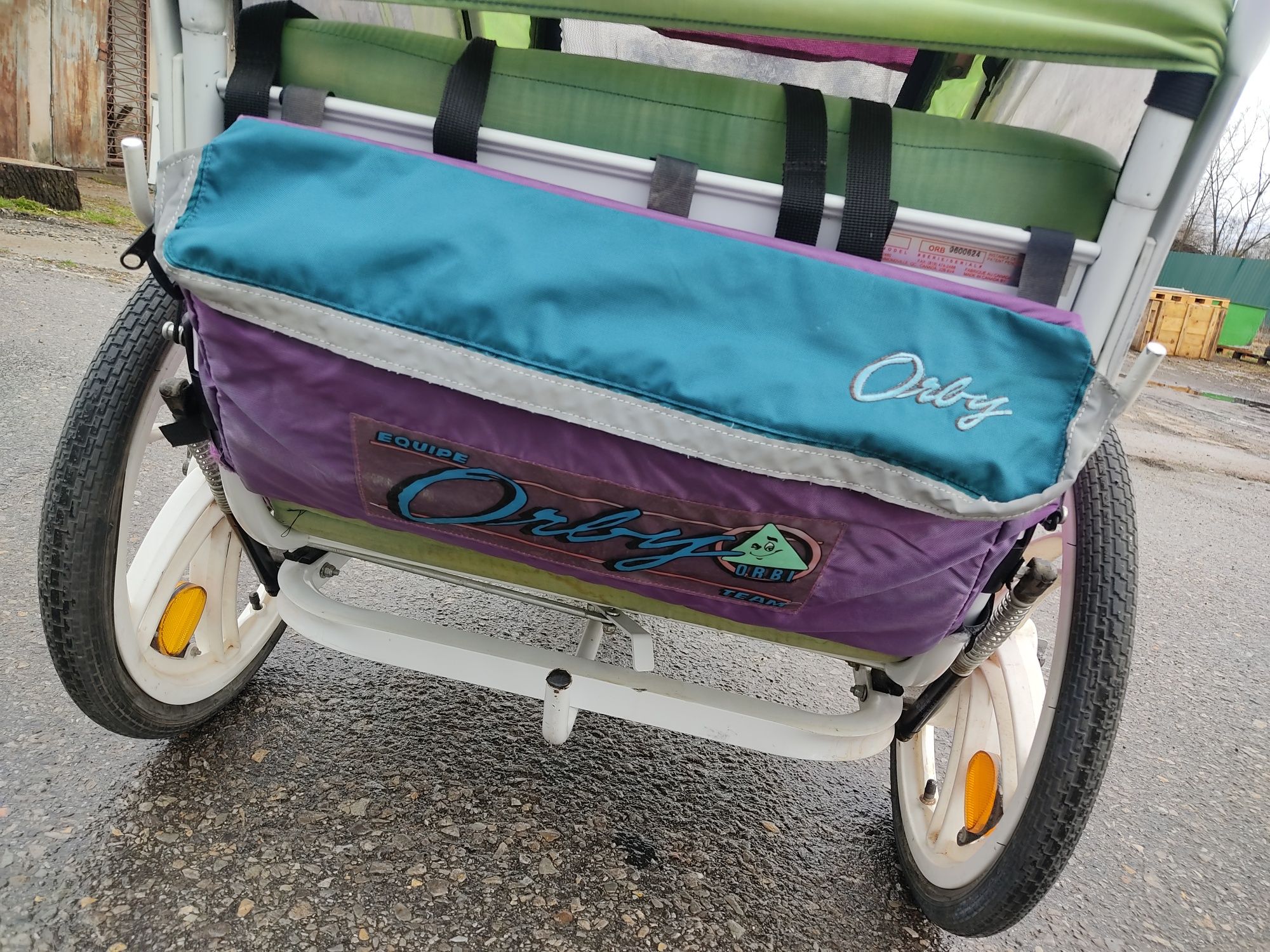 Przyczepka rowerowa dla psa wózek 2w1 riksza Orby amortyzacja