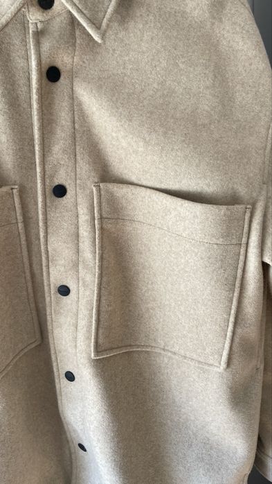 Casaco camisa de Lã