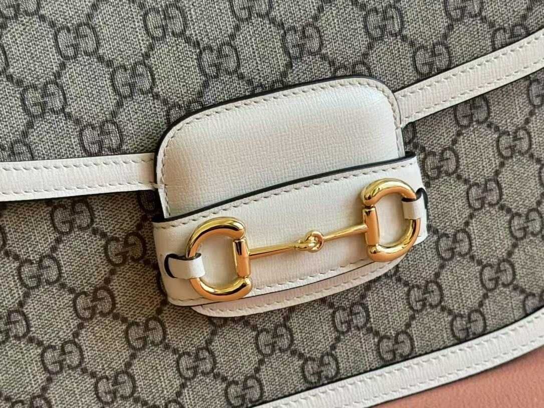 GUCCIHorsebit canvas saddle bag