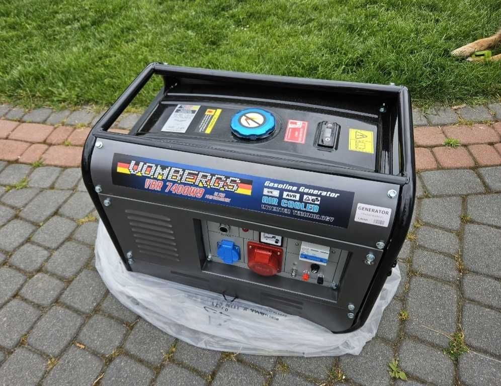 Nowy Agregat prądotwórczy generator prądu 3 fazy 6500W 6,5kW