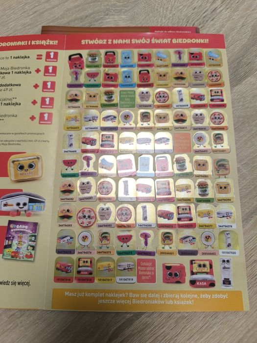 Naklejki gang biedroniaków 80 sztuk