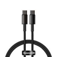 Baseus Kabel Tungsten Pd Usb-C - Usb-C 1,0 M Czarny 100W