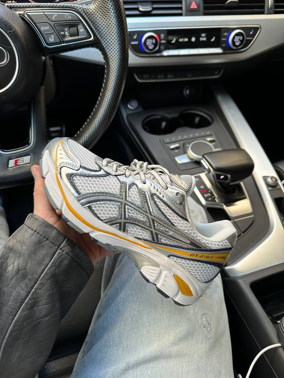 Asics GT-2160 White  Silver Orange