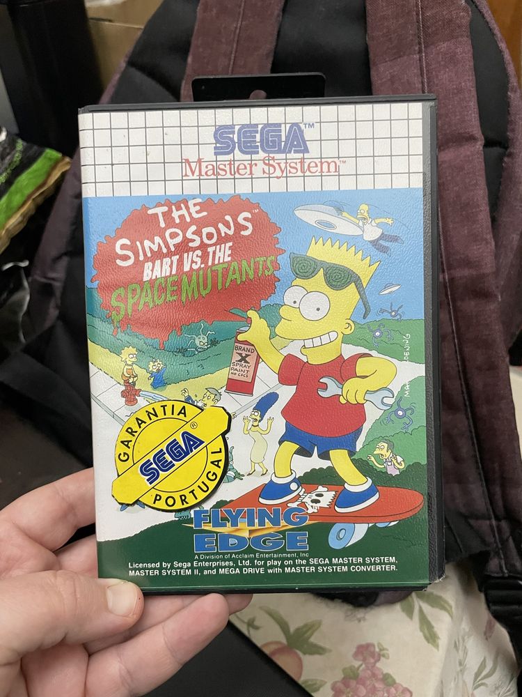 Sega Master System The Simpsons Bart Vs The Space Mutants