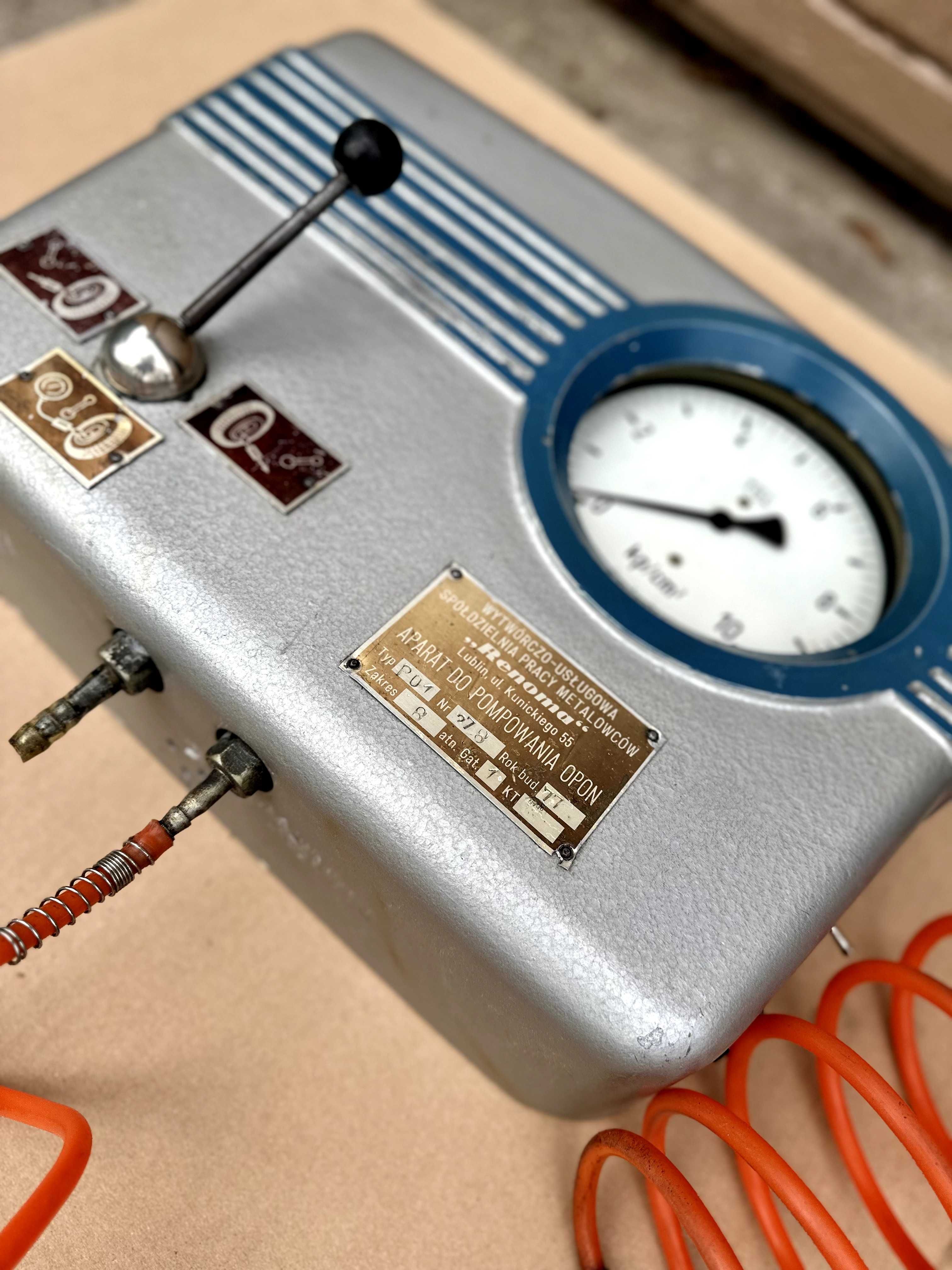 Aparat do pompowania opon RENOMA PO-1 PRL 1977 rok
