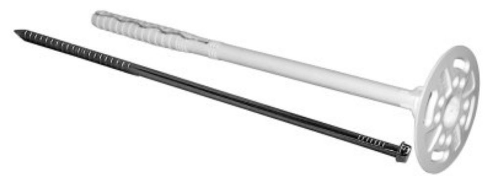 16cm Kołki do styropianu wełny 50szt metalowy trzpień