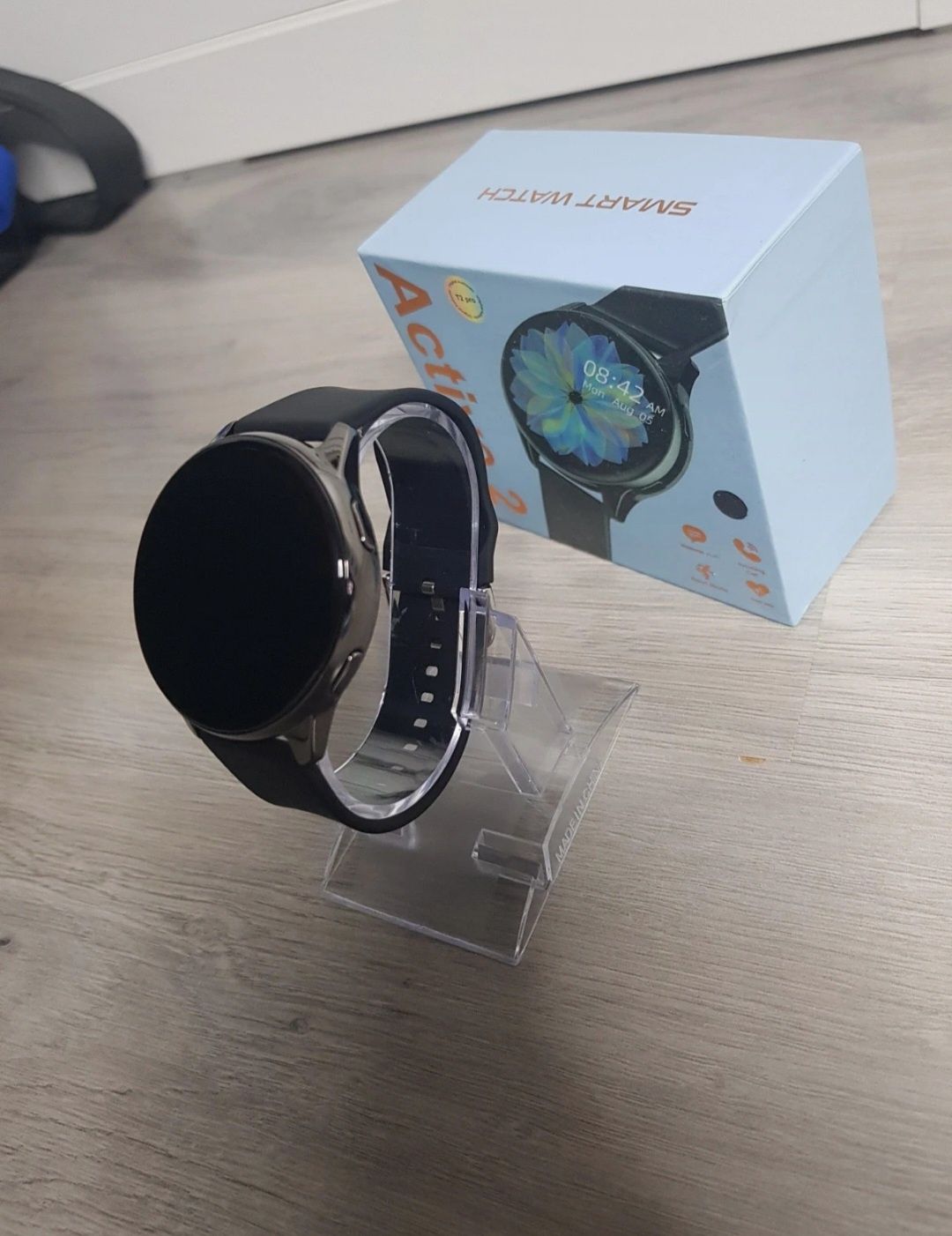Smartwatch czarny, komplet