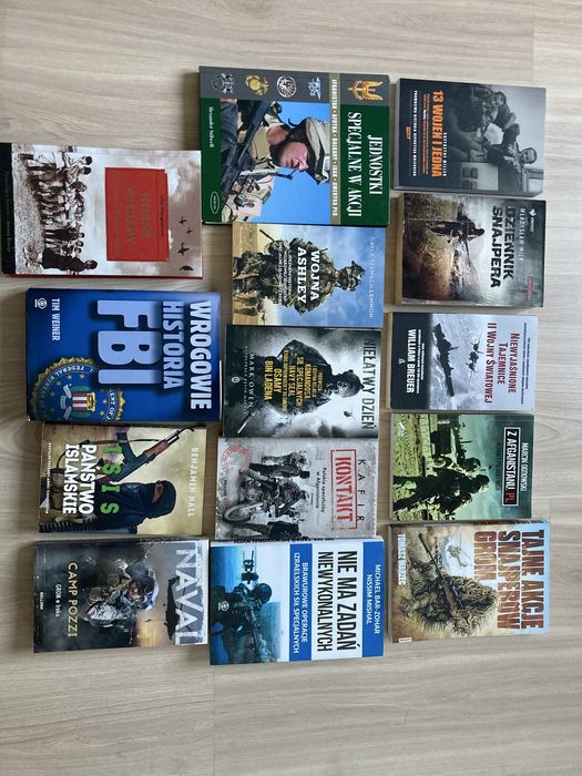 Komandosi, służby specjalne, snajperzy, wojsko zestaw książek
