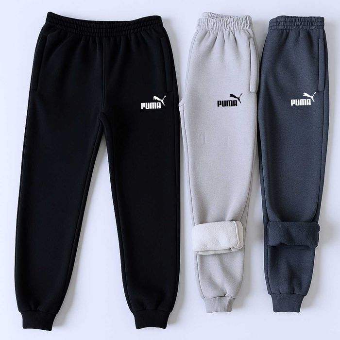 Теплі спортивні штани фліс на хлопчика Пума 146-164 см Puma