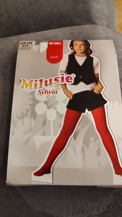 Rajstopy dziewczęce 128/134 białe