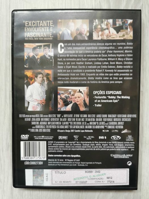Filme em DVD Bobby