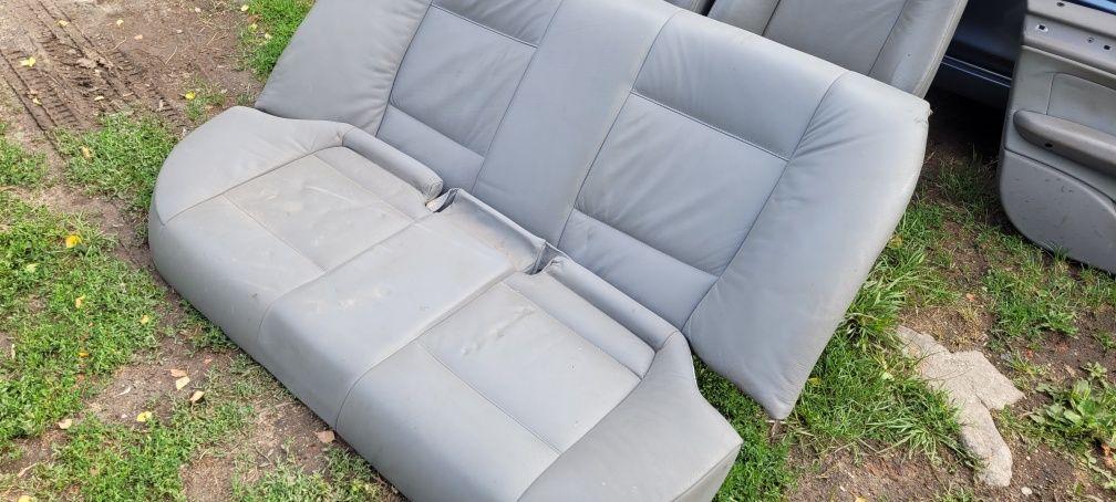 Fotele Komplet Bmw E46 Sedan Szara Skóra