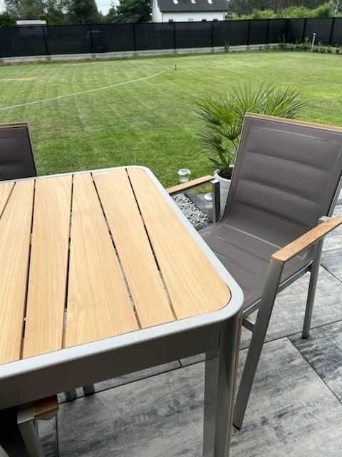 Aluminiowy zestaw mebli ogrodowych dla 6 osób