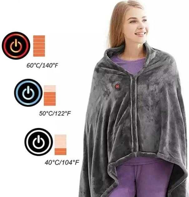 Электропростынь, плед с подогревом 160*80 см на USB