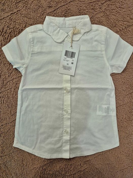 Max Mia Biała wyjsciowa Bluzka letnia Polo  T-shirt