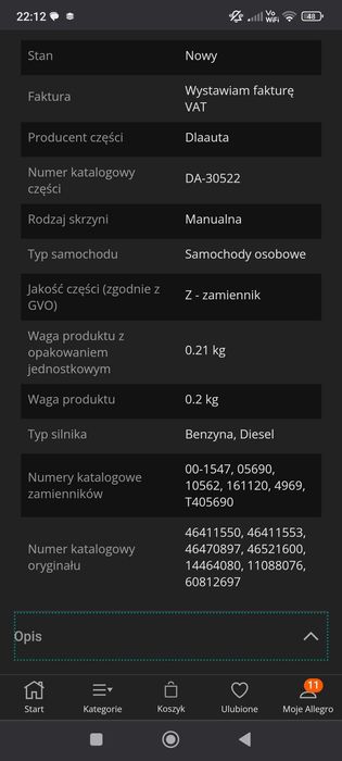 Zestaw naprawczy do alfy Romeo 156