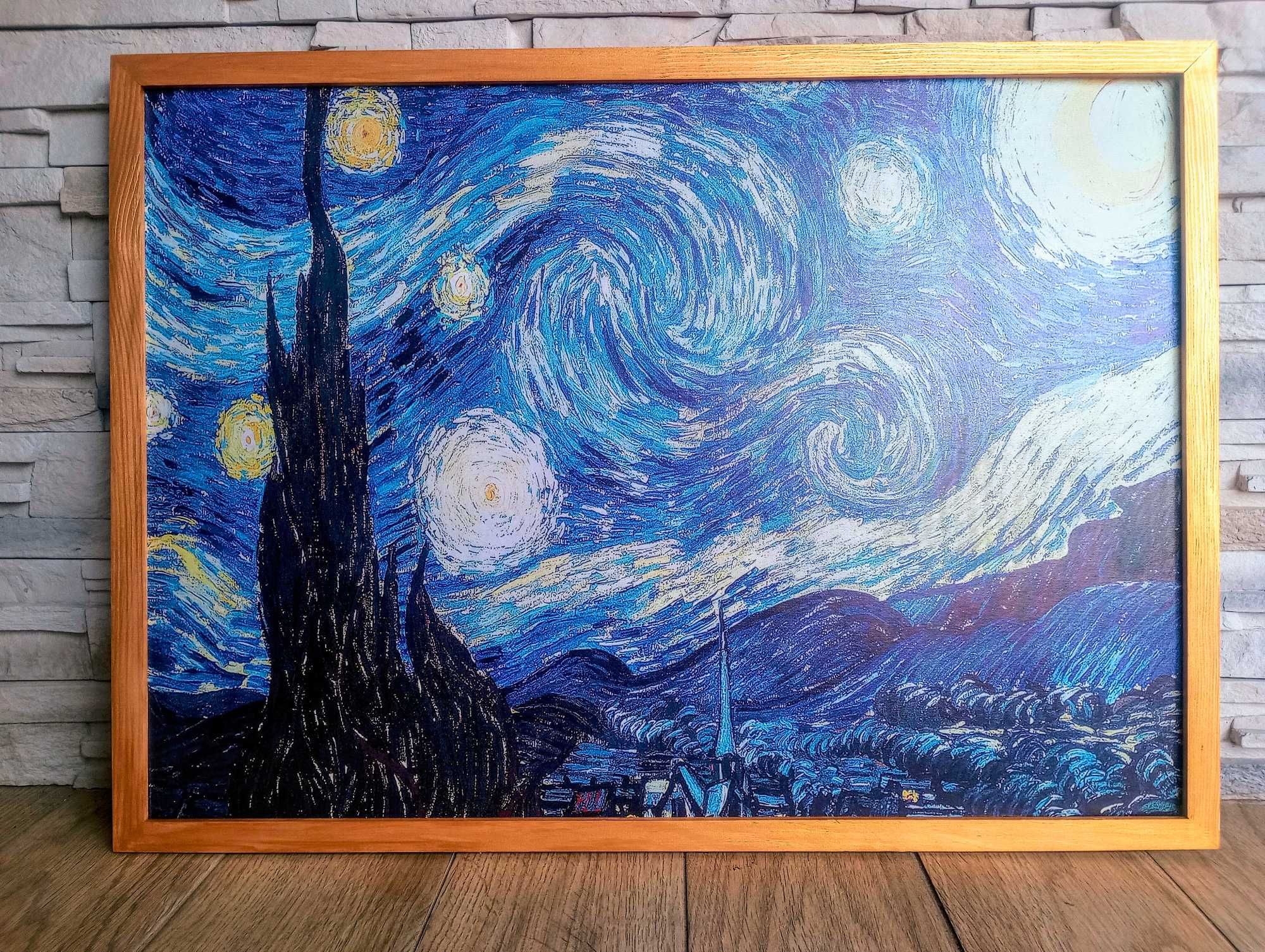 Obraz na płótnie - Gwiaździsta noc, Vincent van Gogh, 50x70cm