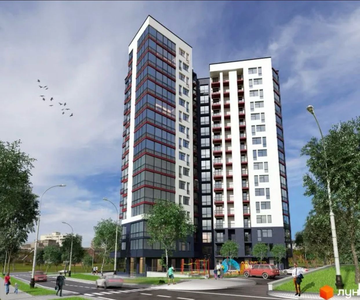 Продаж 3ків квартири 100,6 м.кв ЗАБУДОВНИК City Lviv Development