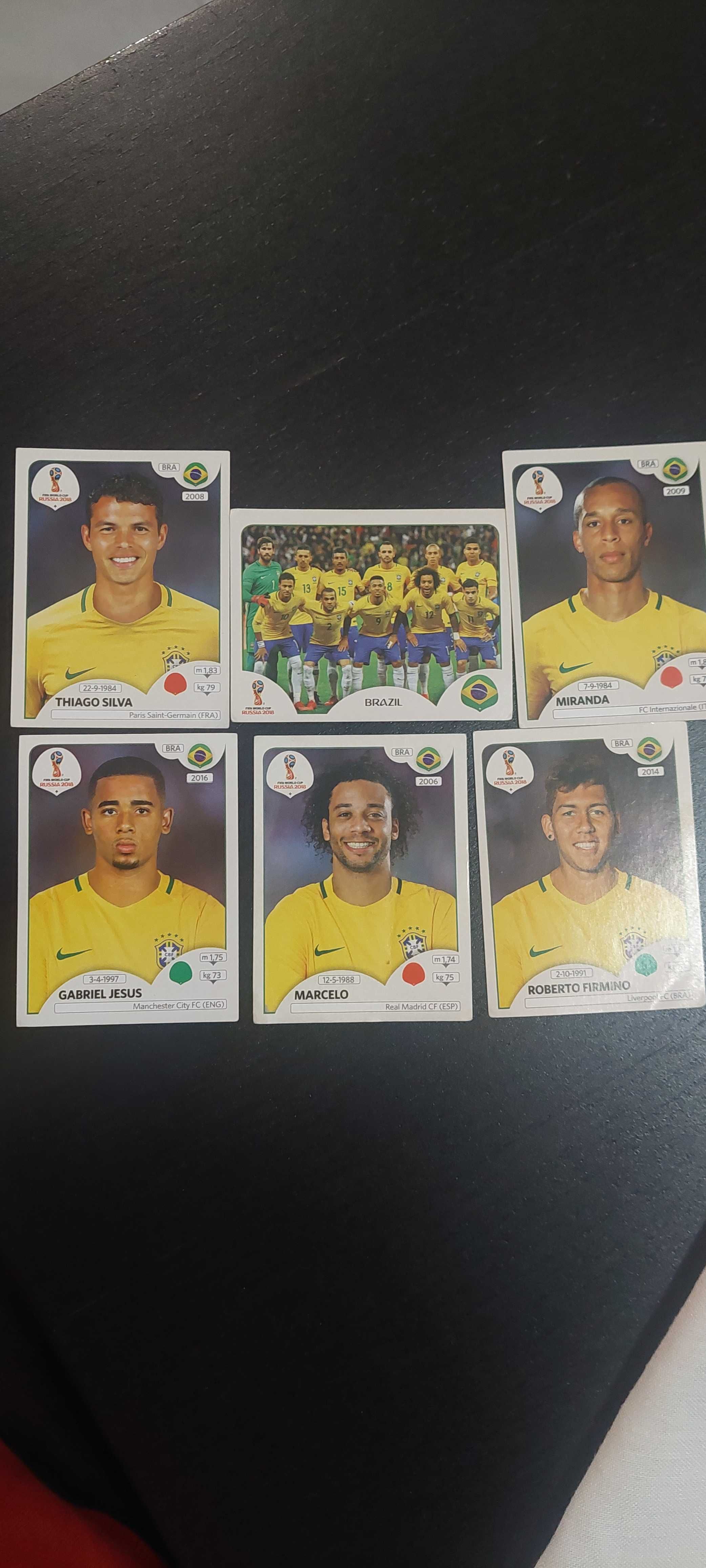 Cromos Seleção Brasileira, Mundial 2018 Russia