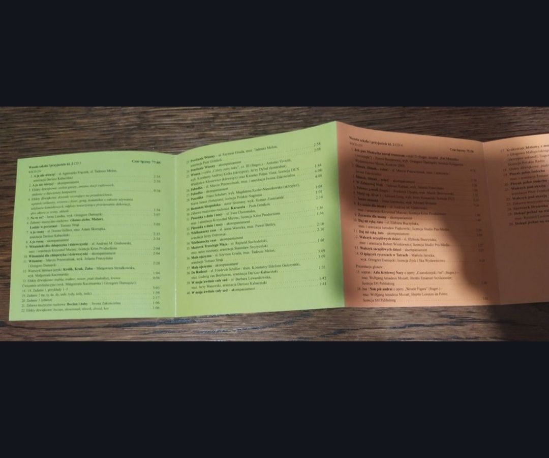 Wesoła szkoła i przyjaciele klasa 2 - zestaw 4szt płyt CD - używane