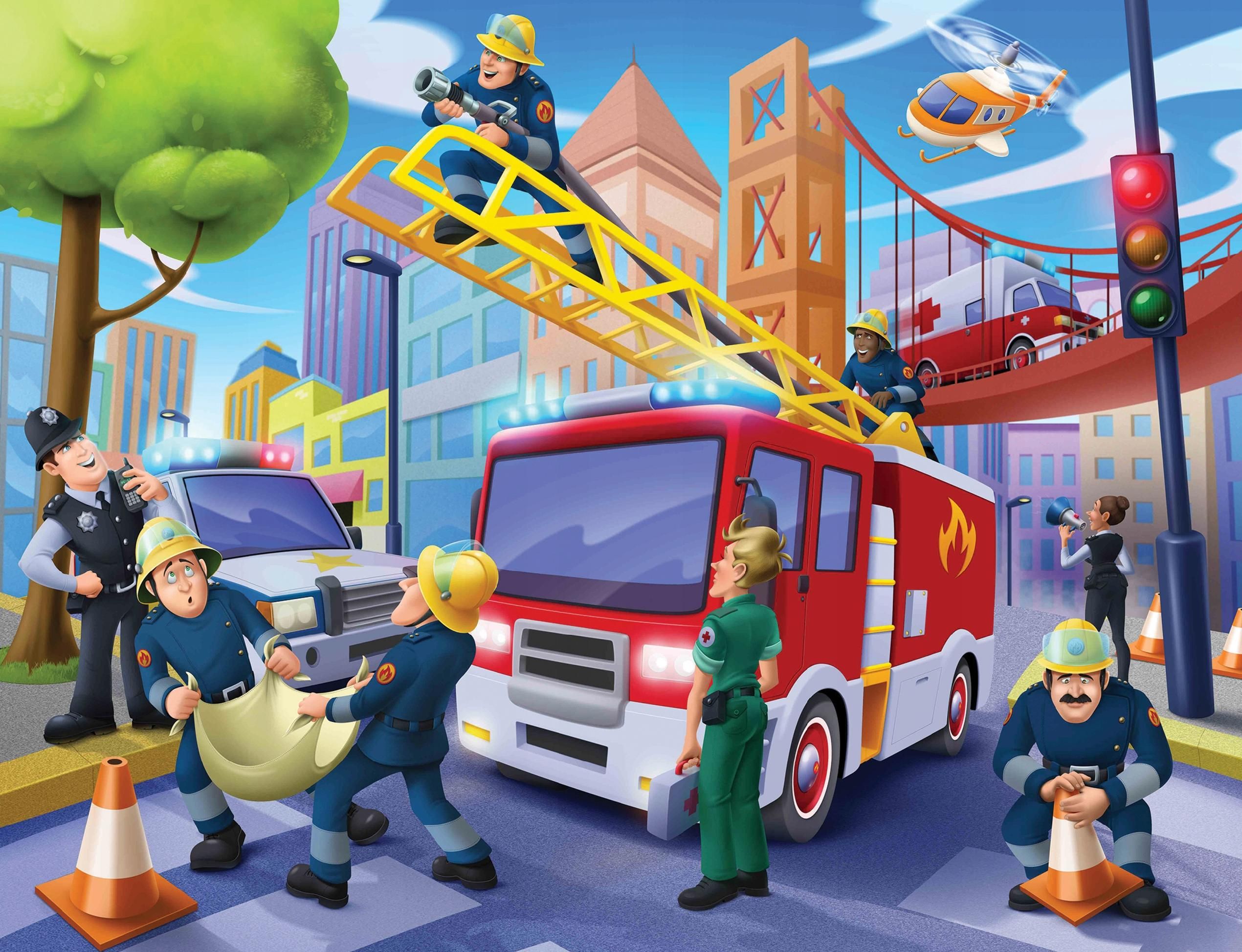 Tapeta Strażak Sam Fototapeta Fireman Sam 235X306C
