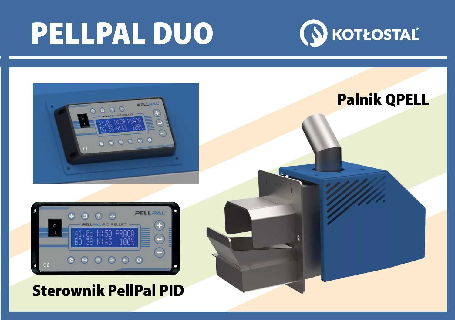 Kocioł na pellet PELLPAL DUO o mocy 14 kW - EcoDesign - sterownik LCD