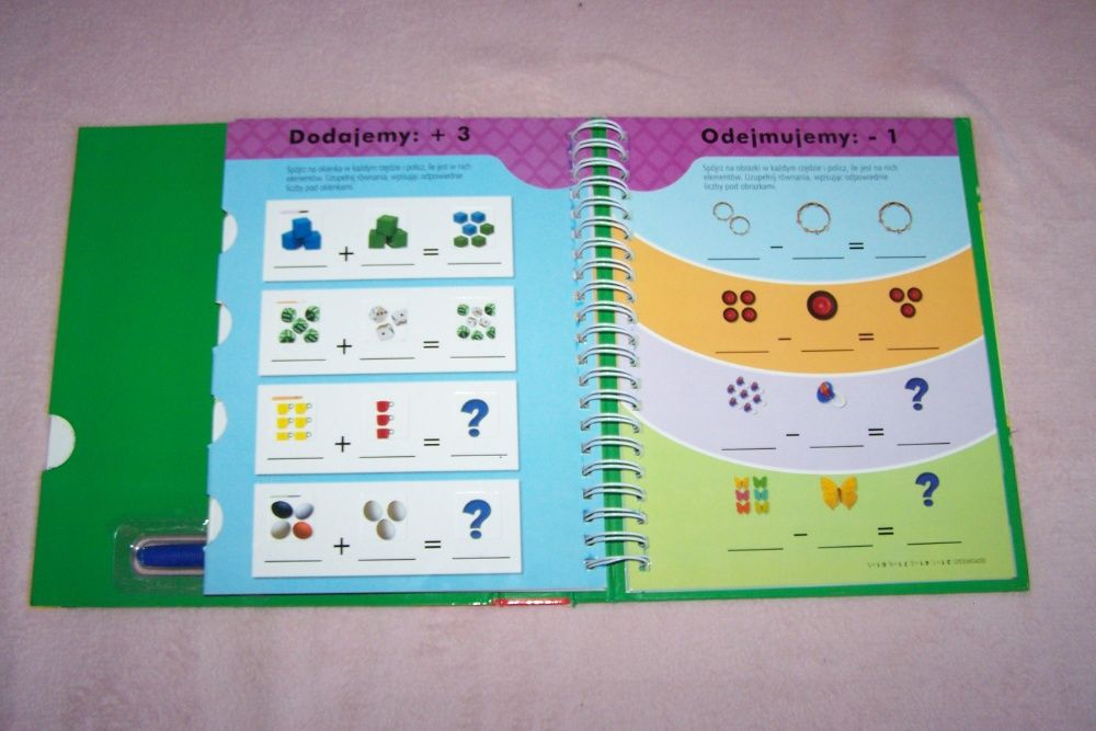 Matematyka piszemy ścieramy i uczymy się nauka cyfr liczenia