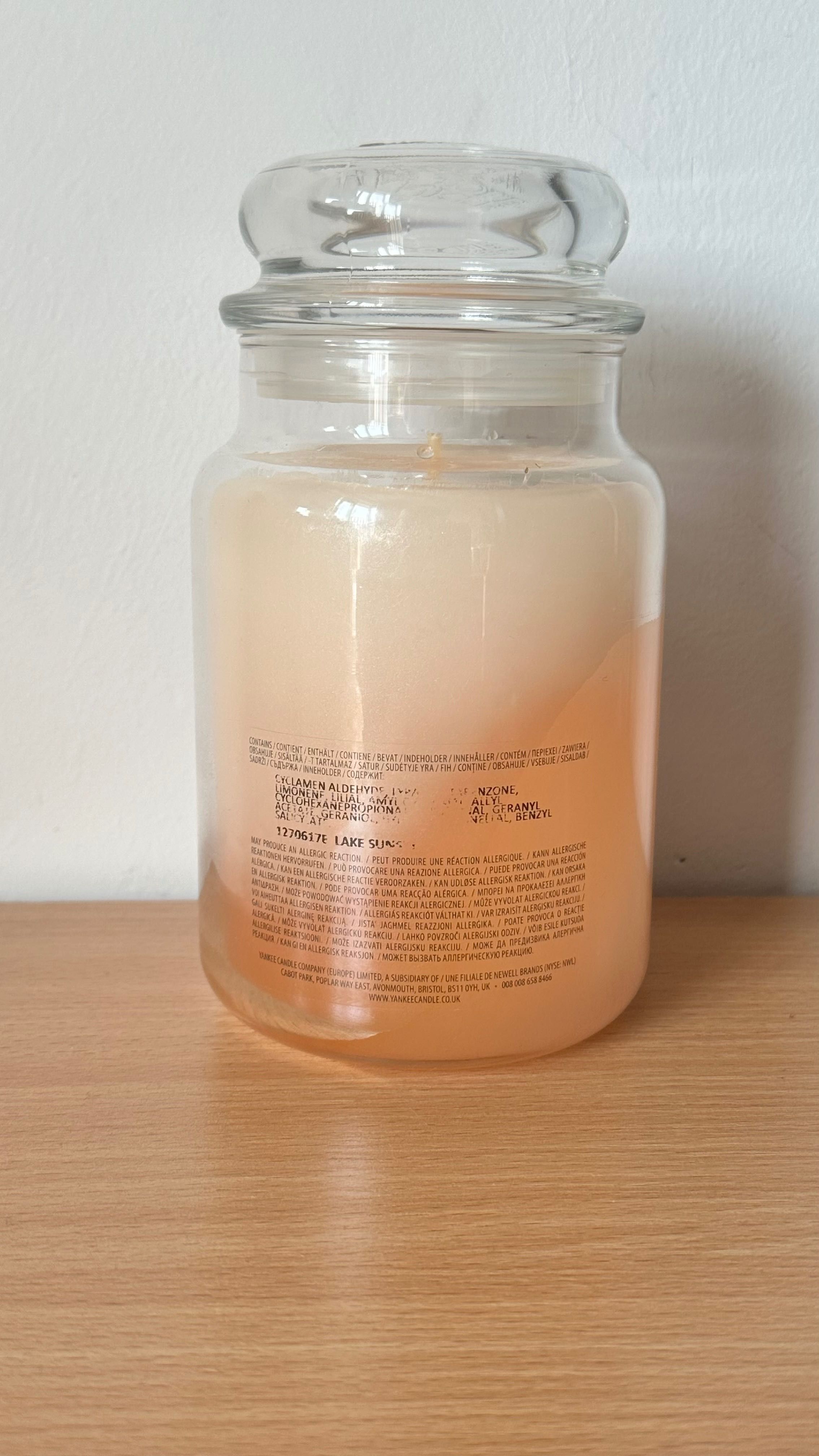 NOWA duża świeca zapachowa Lake Sunset Yankee Candle Unikat 623g