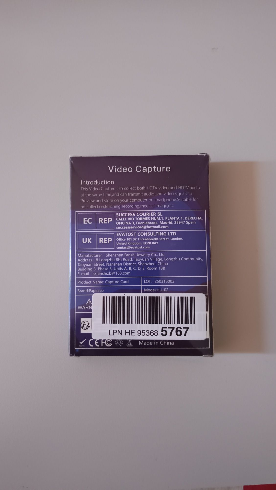 Placa de captura de vídeo HDMI para USB