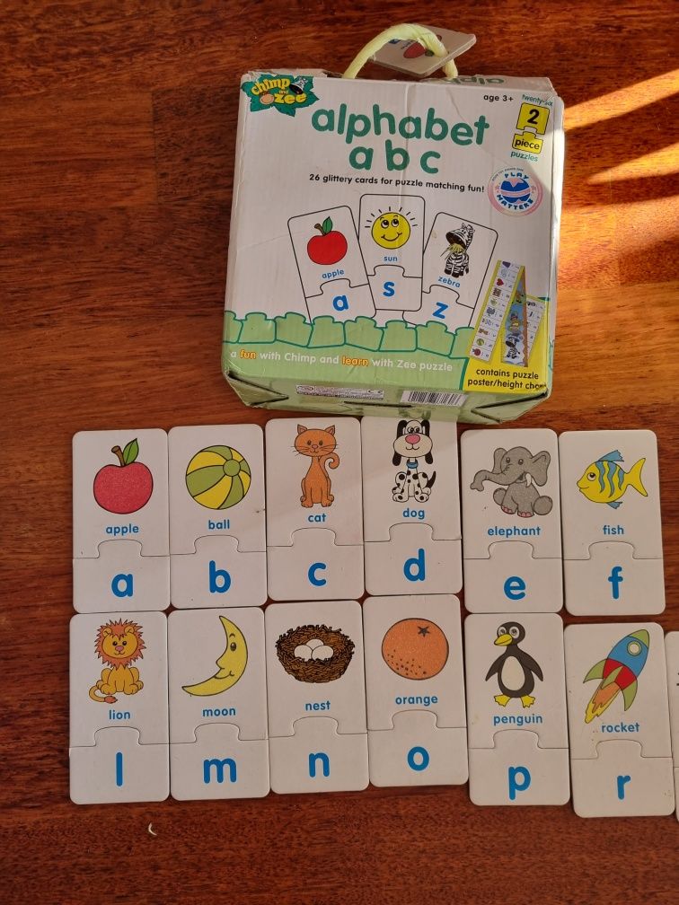 Puzzle alfabet angielski Alphabet a b c