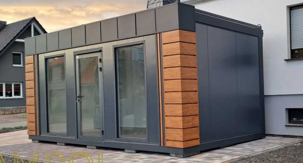 Gotowy pawilon kontener 600x300 6x3 usługowy biurowy handlowy ogrodowy