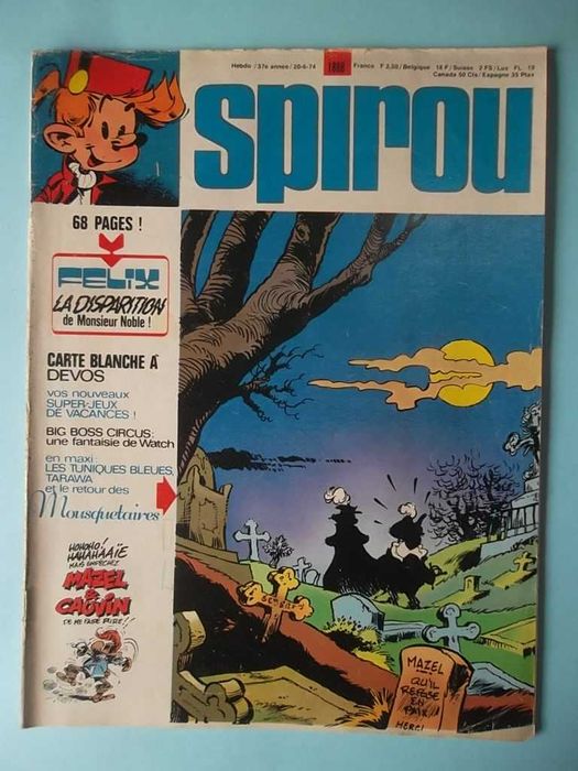 Revistas SPIROU em francês Especiais e com suplementos.
