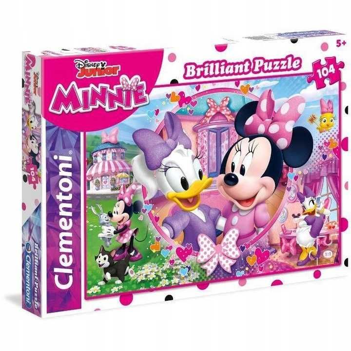 Puzzle Myszka Minnie BRILLANT 104 el NOWE dla 5+ od Mikołaja