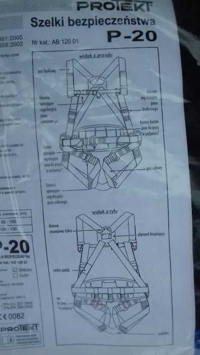 Szelki bezpieczeństwa P-20 PROTEKT