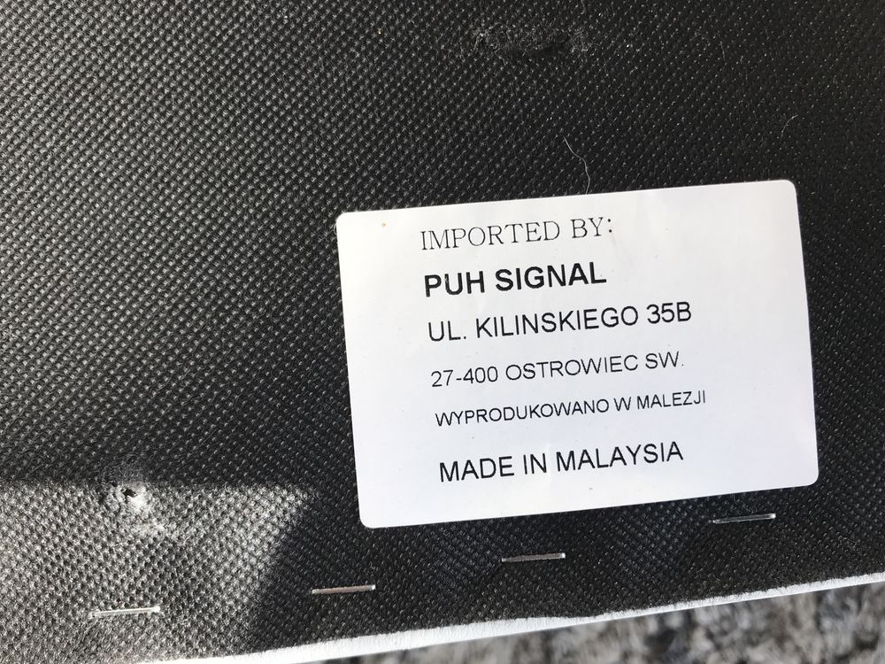 Stolik nocny Tokyo z ekoskóry bialy