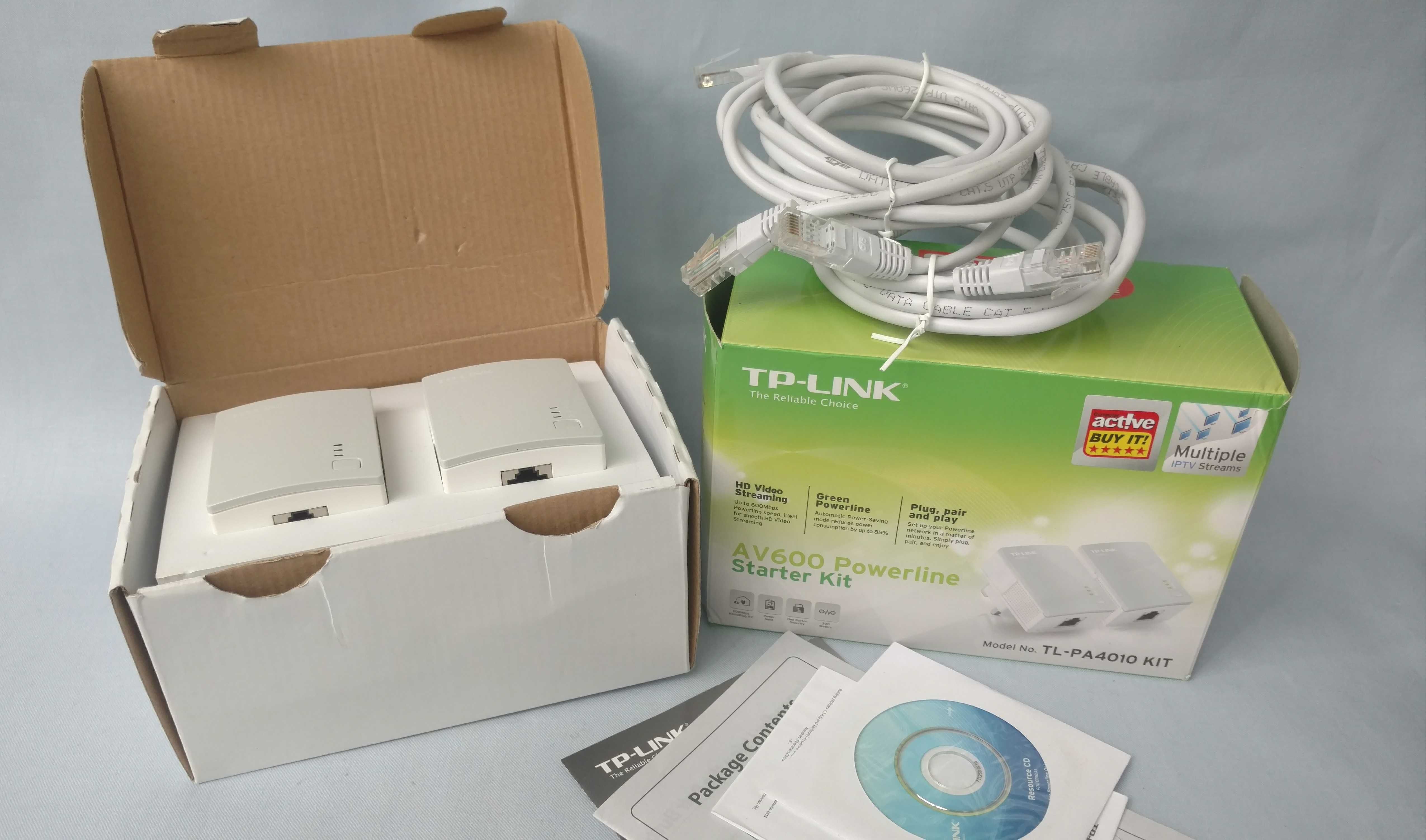 Комплект сетевых адаптеров PowerLine TP-Link TL-PA4010 KIT