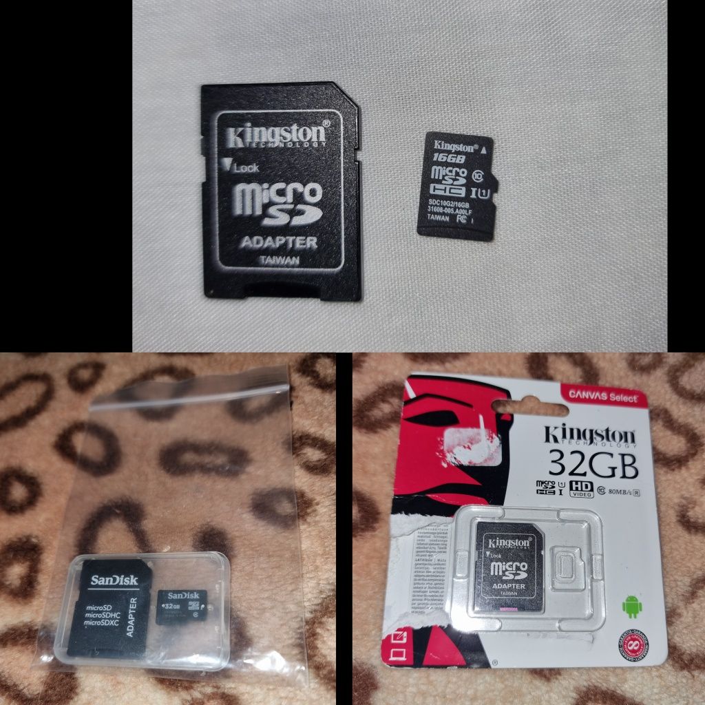 Cartao de memoria Micro SD 16 gb / 32 gb para telemovel etc