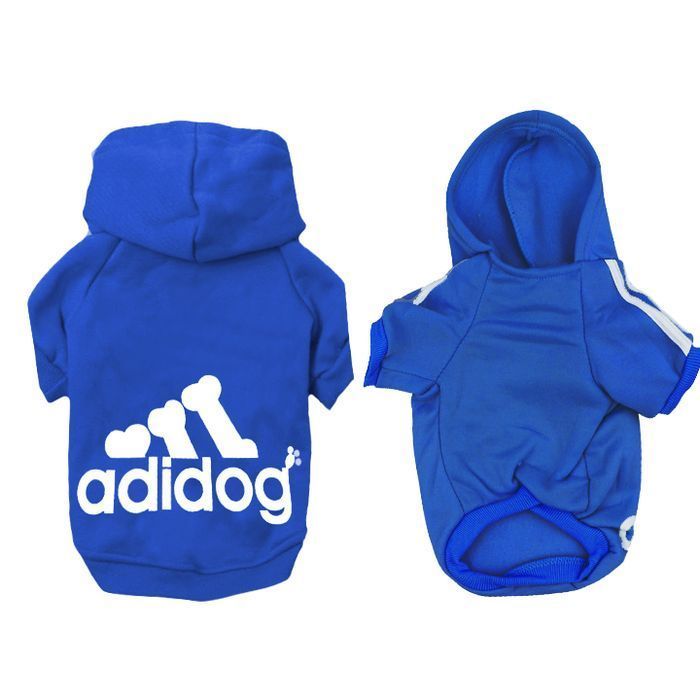 Bluza ADIDOG ubranko dla małego psa kolor NIEBIESKI, rozmiar M